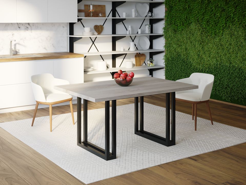 

Обеденный стол HYGGE HG148 Нюборг 120 х 80 х 75 см ДСП Дуб Серый