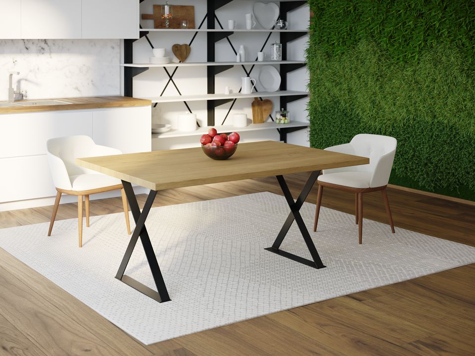 

Обеденный стол HYGGE HG164 Наксков 150 х 80 х 75 см ДСП Дуб Светлый