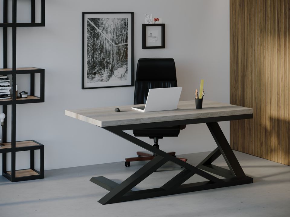

Компьютерный стол HYGGE HG145 Сморумнедре 135 х 80 х 75 см ДСП Дуб Серый (HG14513875ClOPar)