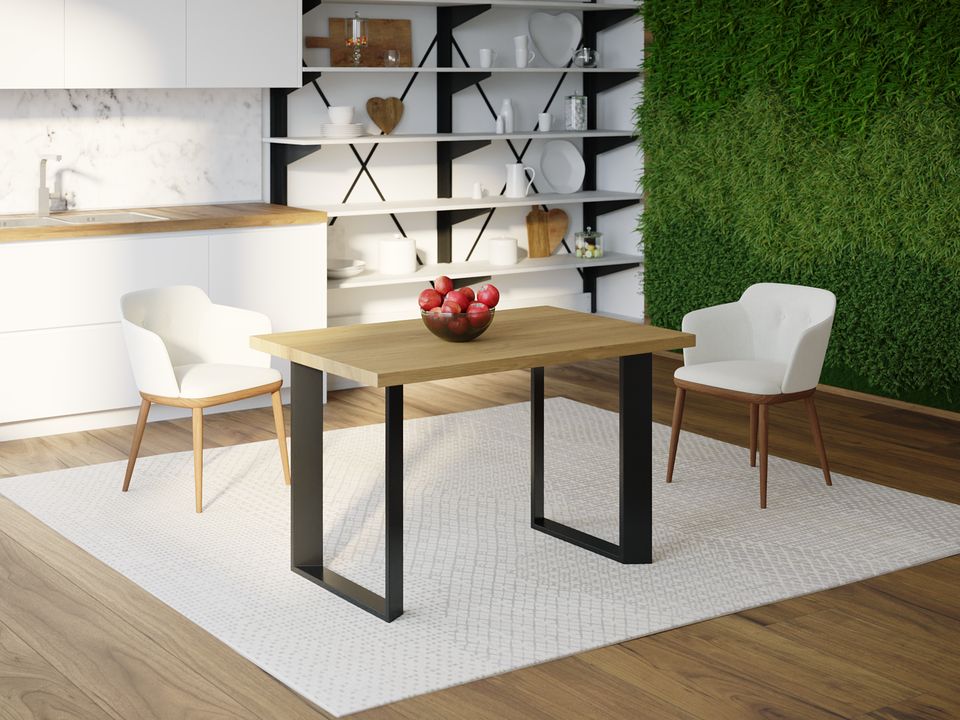 

Обеденный стол HYGGE HG115 Гернінг 120 х 80 х 75 см ДСП Дуб Светлый