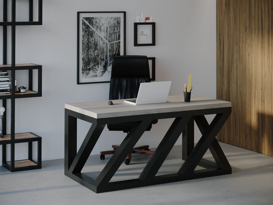 

Компьютерный стол HYGGE HG109 Коллінг 150 х 80 х 75 см ДСП Дуб Серый (HG10915875ClOPar)