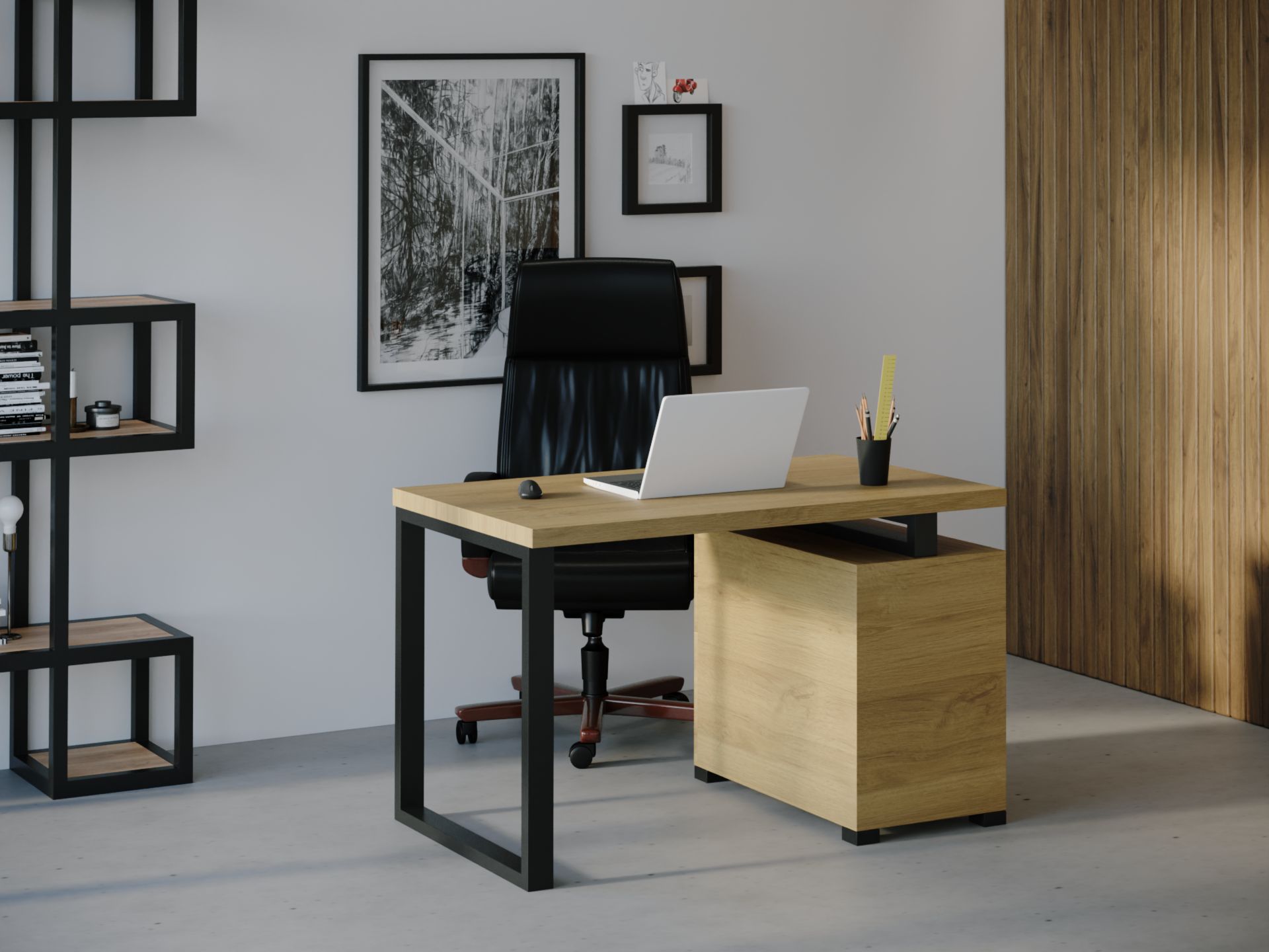 

Компьютерный стол HYGGE HG024 Арендал 135 х 80 х 75 см ДСП Дуб Светлый