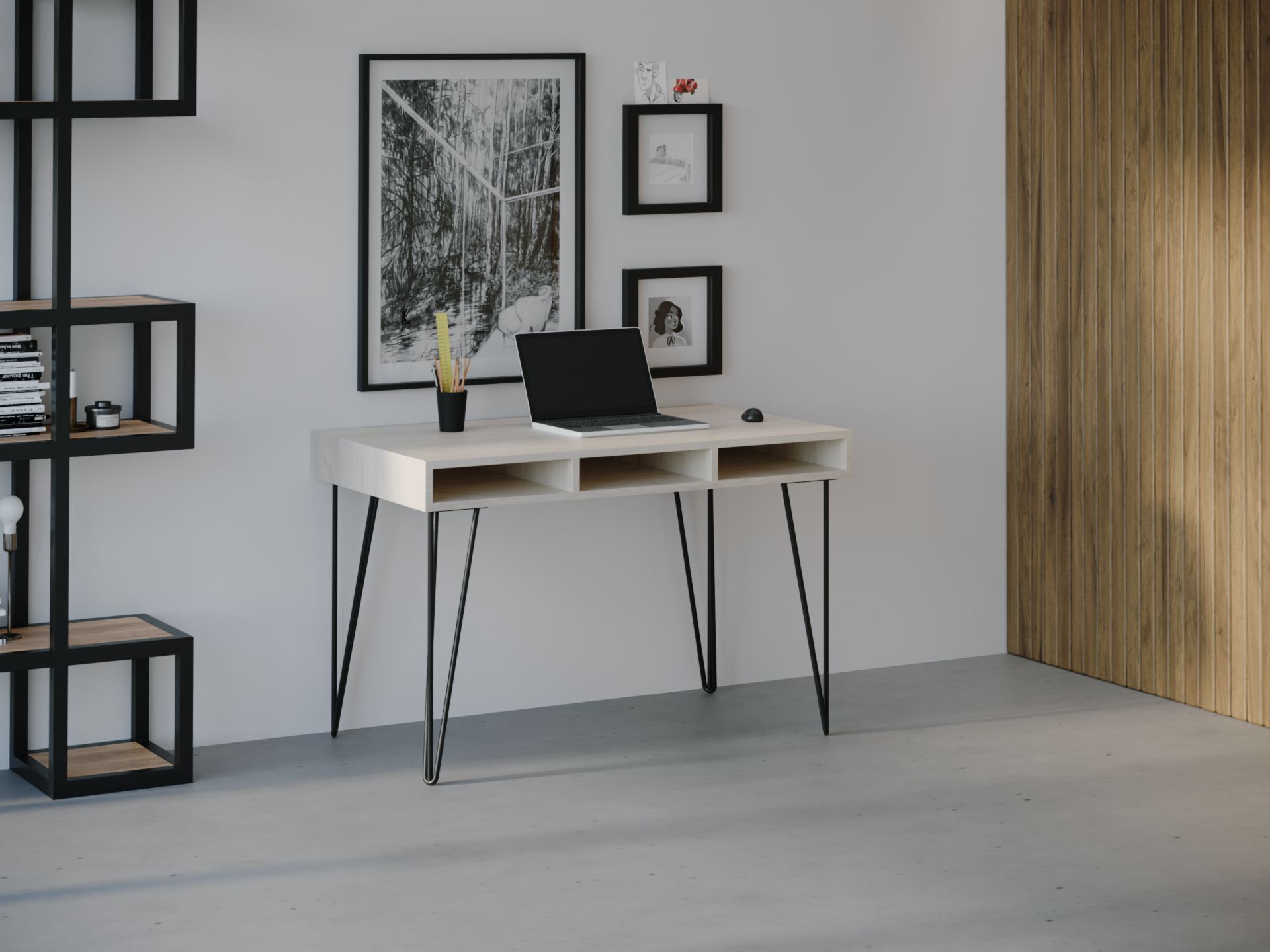 

Компьютерный стол HYGGE HG028 Квитфьель 135 х 80 х 75 см ДСП Дуб Белый