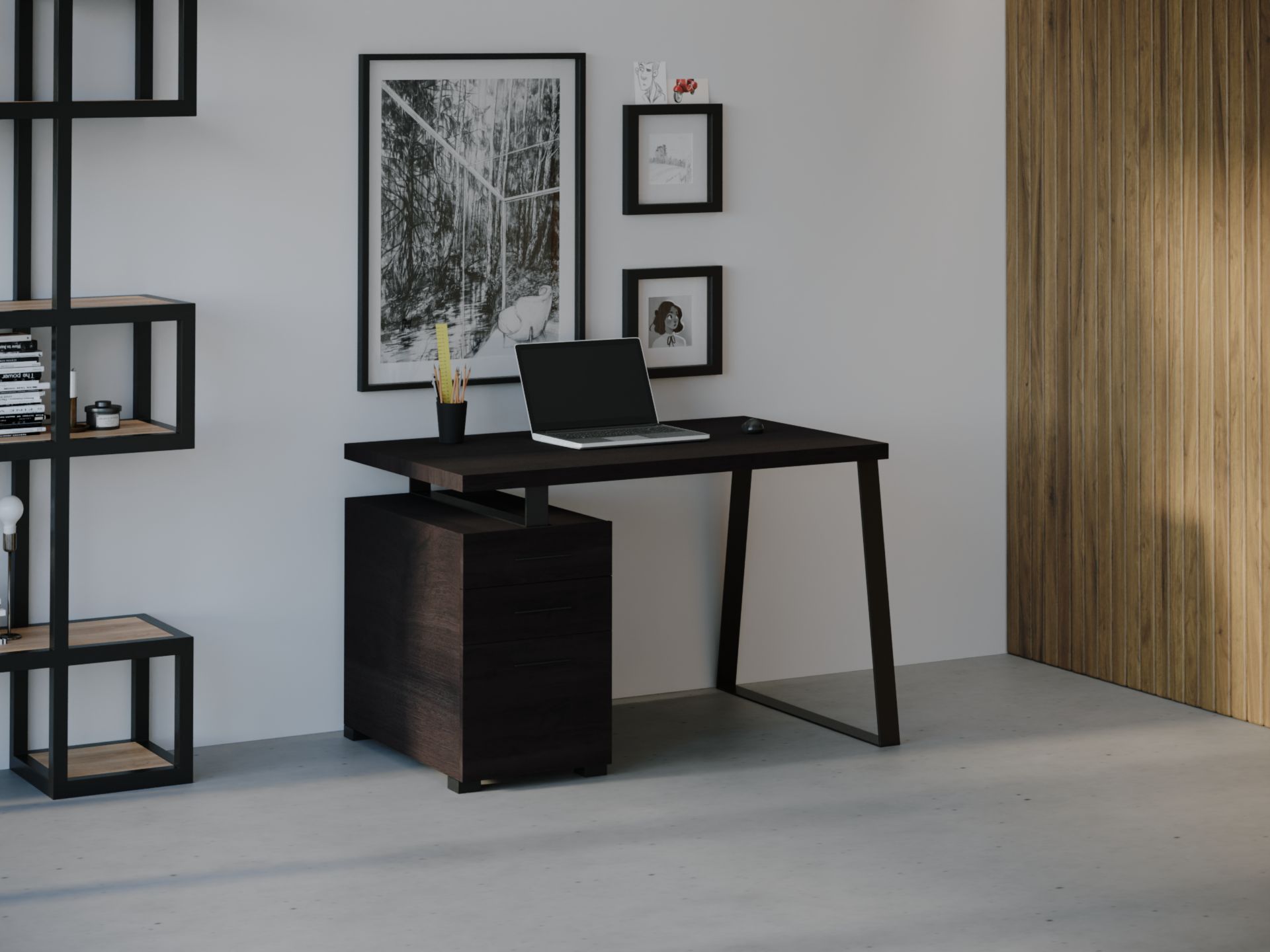 

Компьютерный стол HYGGE HG025 Берген 135 х 80 х 75 см ДСП Дуб Венге
