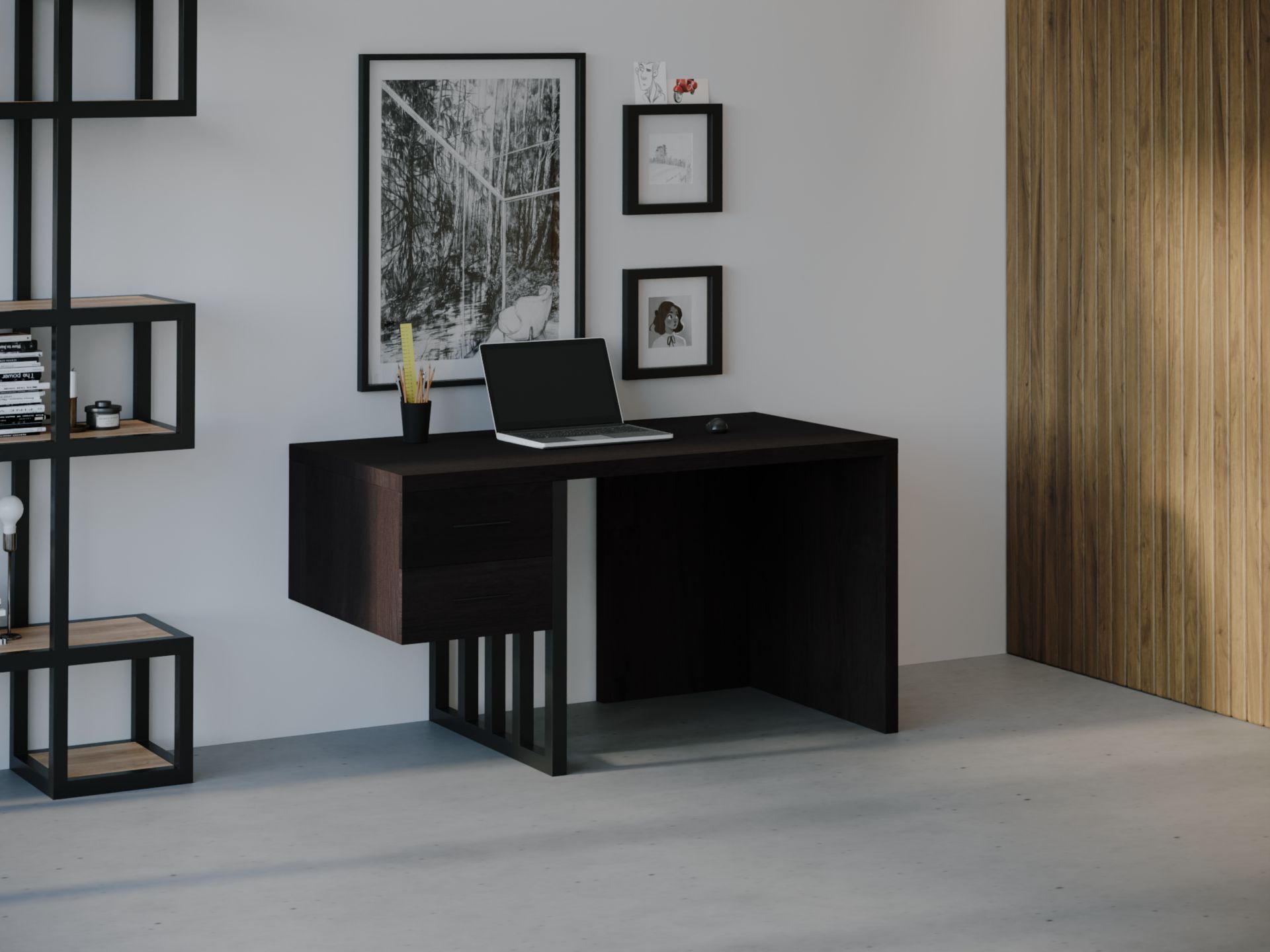 

Компьютерный стол HYGGE HG036 Нарвик 135 х 80 х 75 см ДСП Дуб Венге