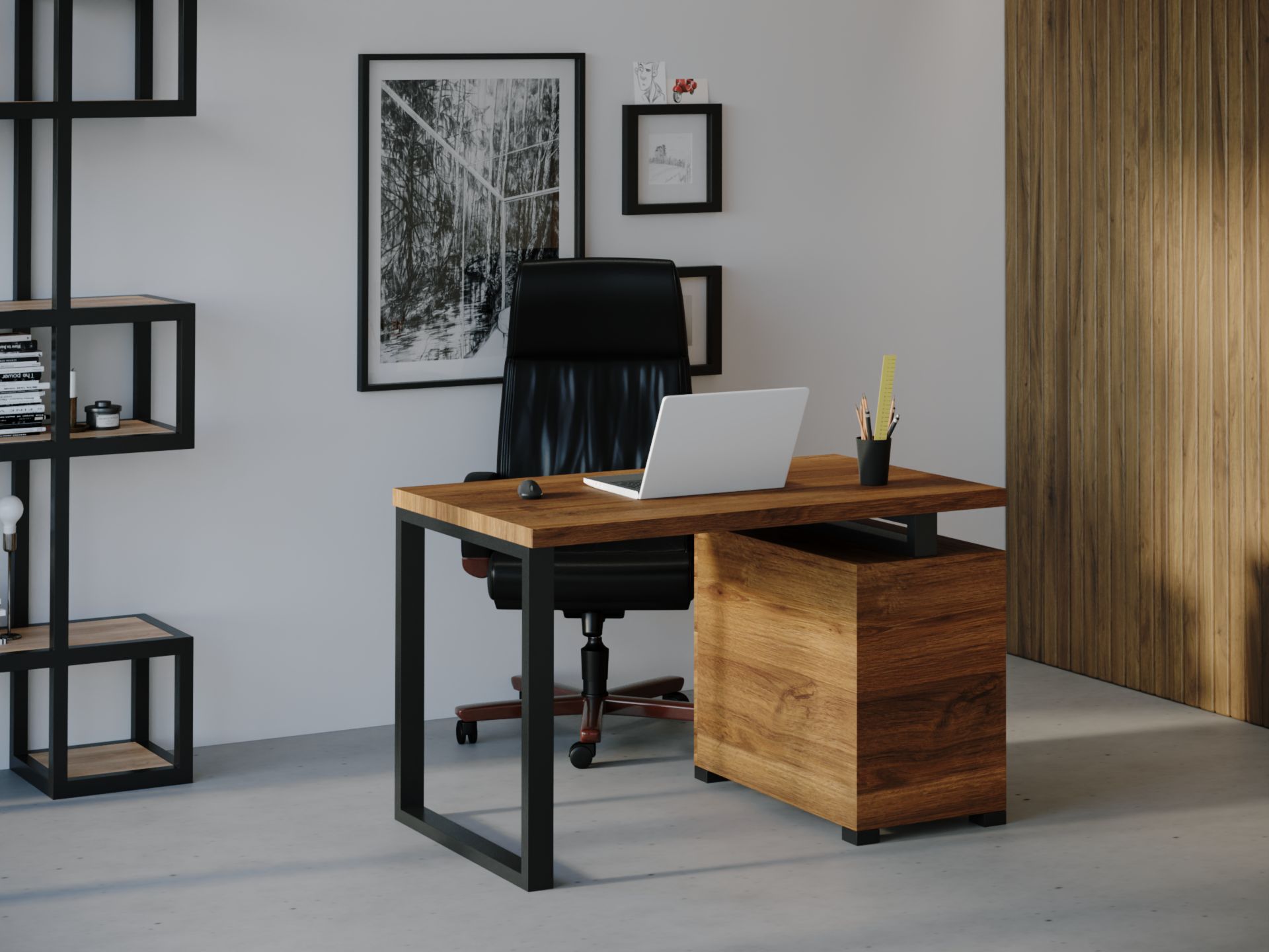 

Компьютерный стол HYGGE HG024 Арендал 135 х 80 х 75 см ДСП Дуб Ореховый
