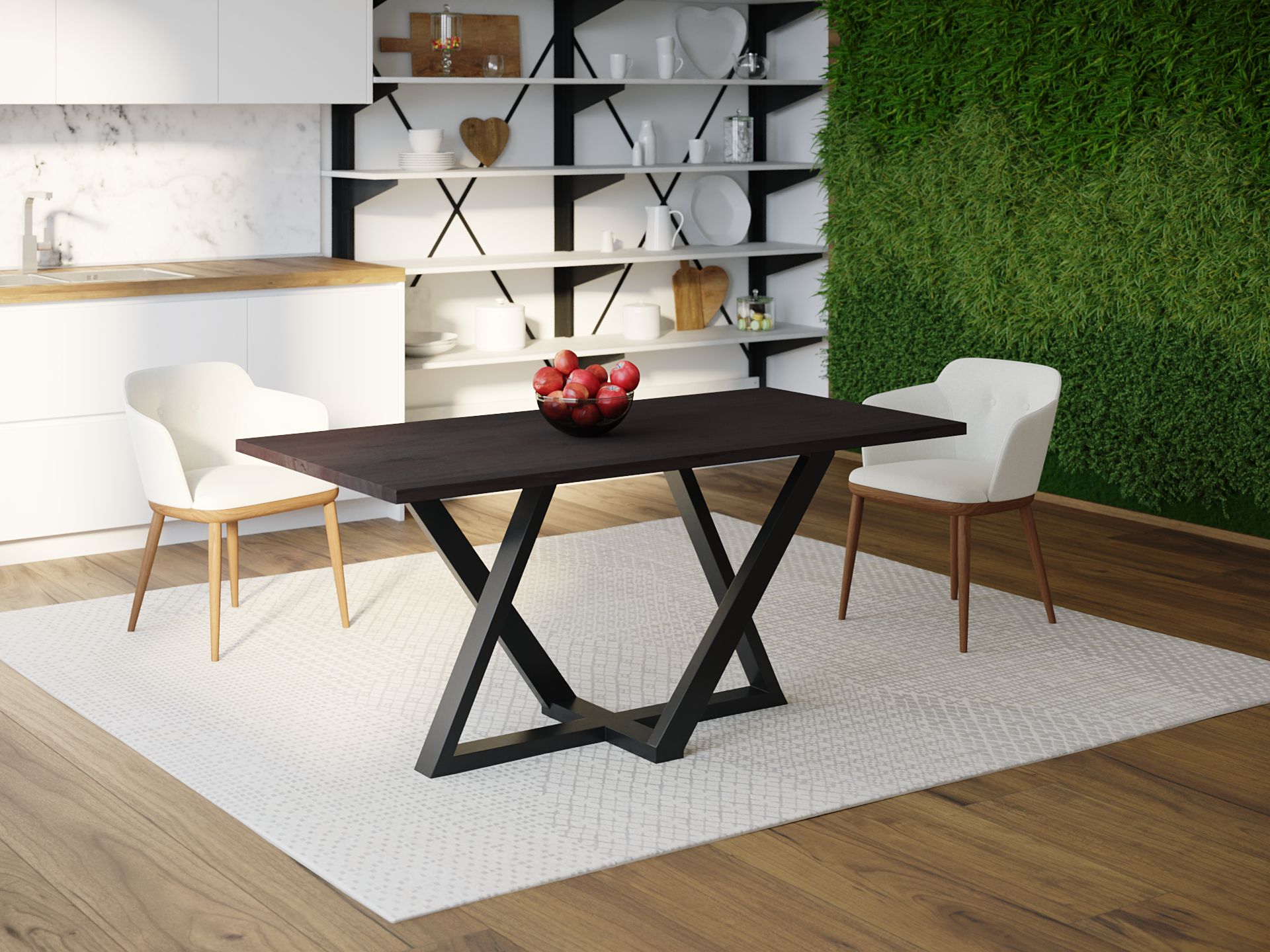 

Обеденный стол HYGGE HG041 Освольд 150 х 80 х 75 см ДСП Дуб Венге