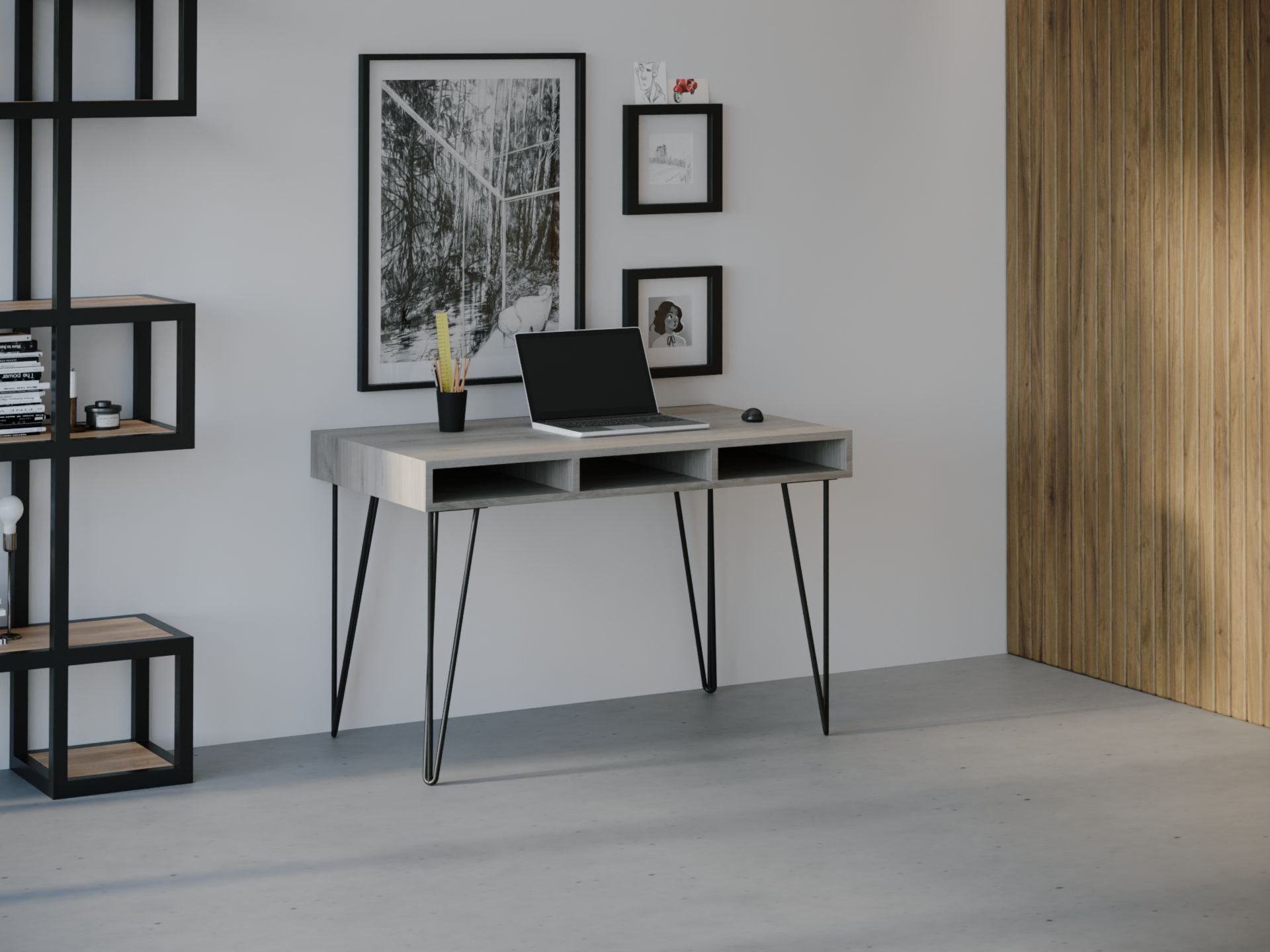 

Компьютерный стол HYGGE HG028 Квитфьель 135 х 80 х 75 см ДСП Дуб Серый