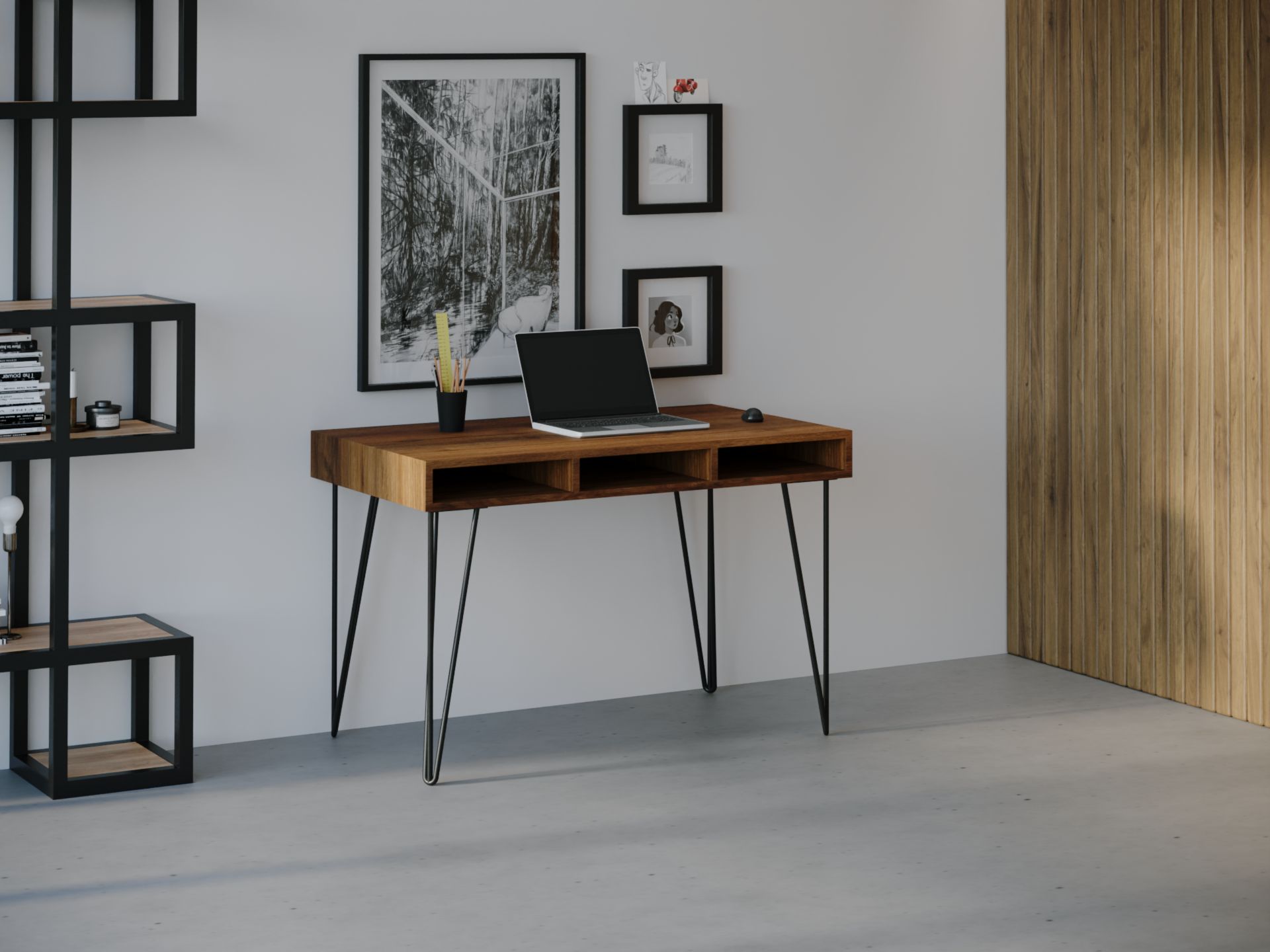 

Компьютерный стол HYGGE HG028 Квитфьель 150 х 80 х 75 см ДСП Дуб Ореховый