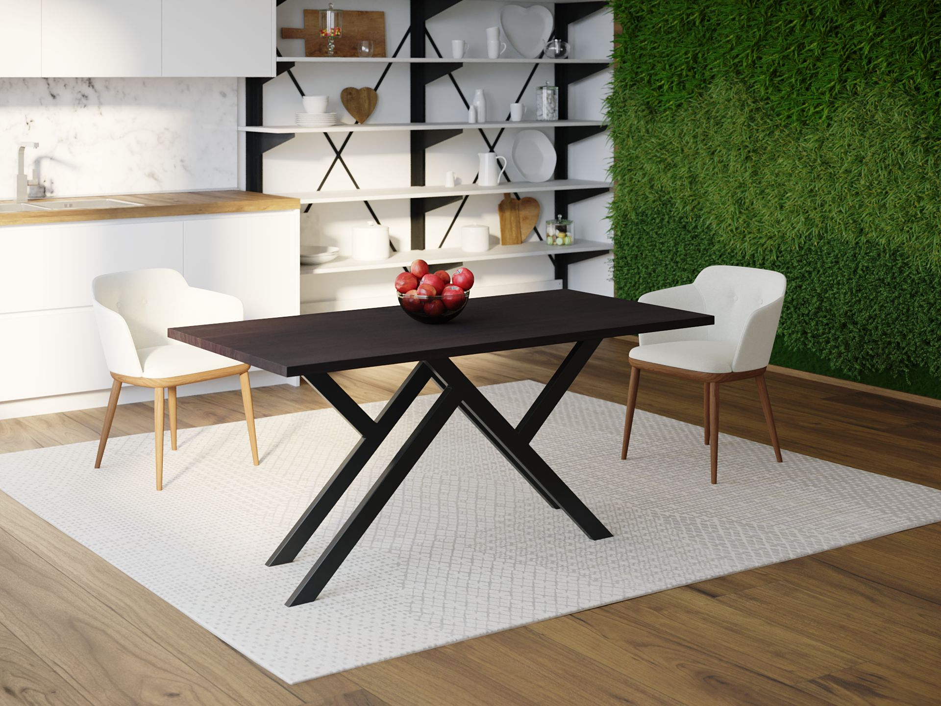

Обеденный стол HYGGE HG042 Траун 150 х 80 х 75 см ДСП Дуб Венге