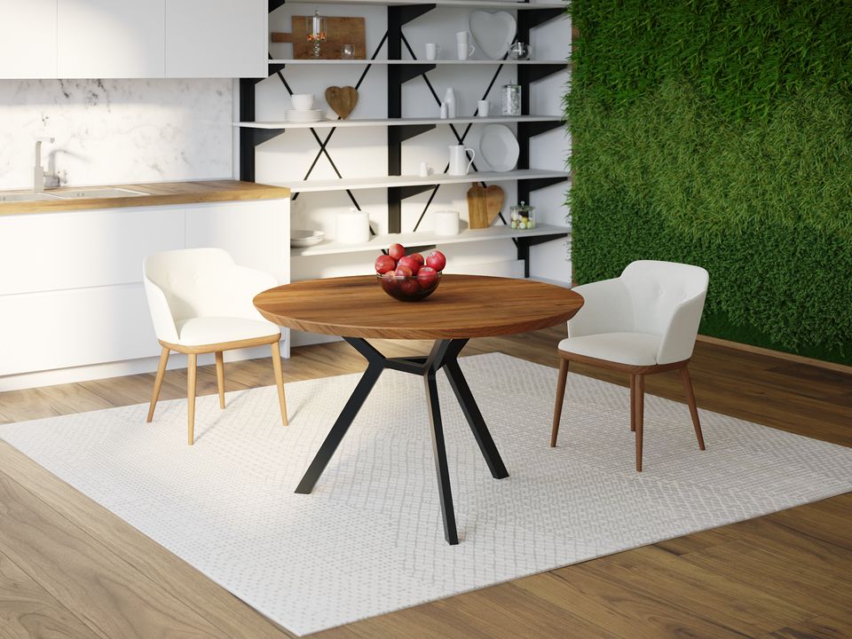 

Обеденный стол HYGGE HG149 Нюкебінг Круглый 75 х 75 х 75 см ДСП Дуб Ореховый