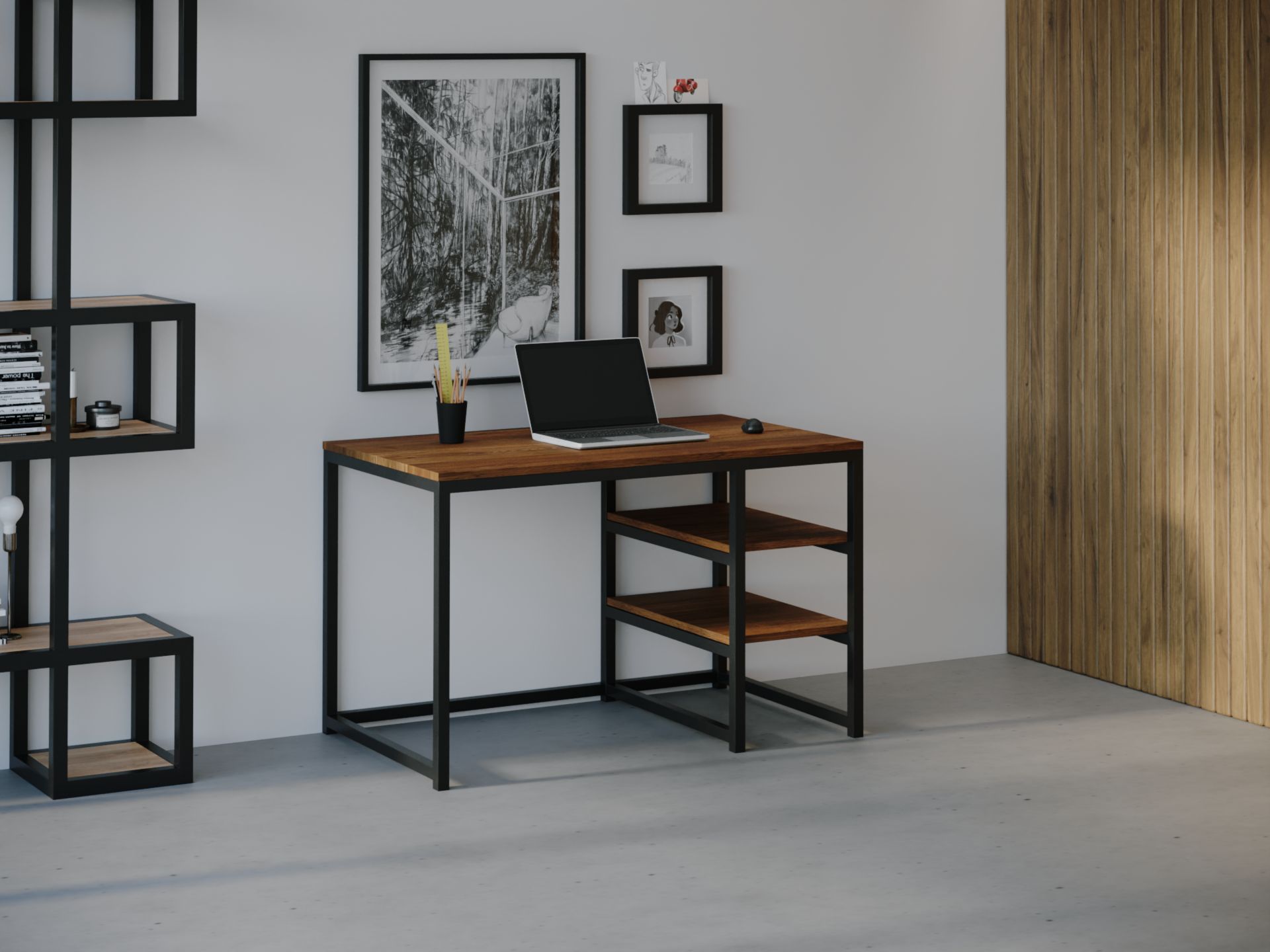 

Компьютерный стол HYGGE HG029 Киркенес 135 х 80 х 75 см ДСП Дуб Ореховый