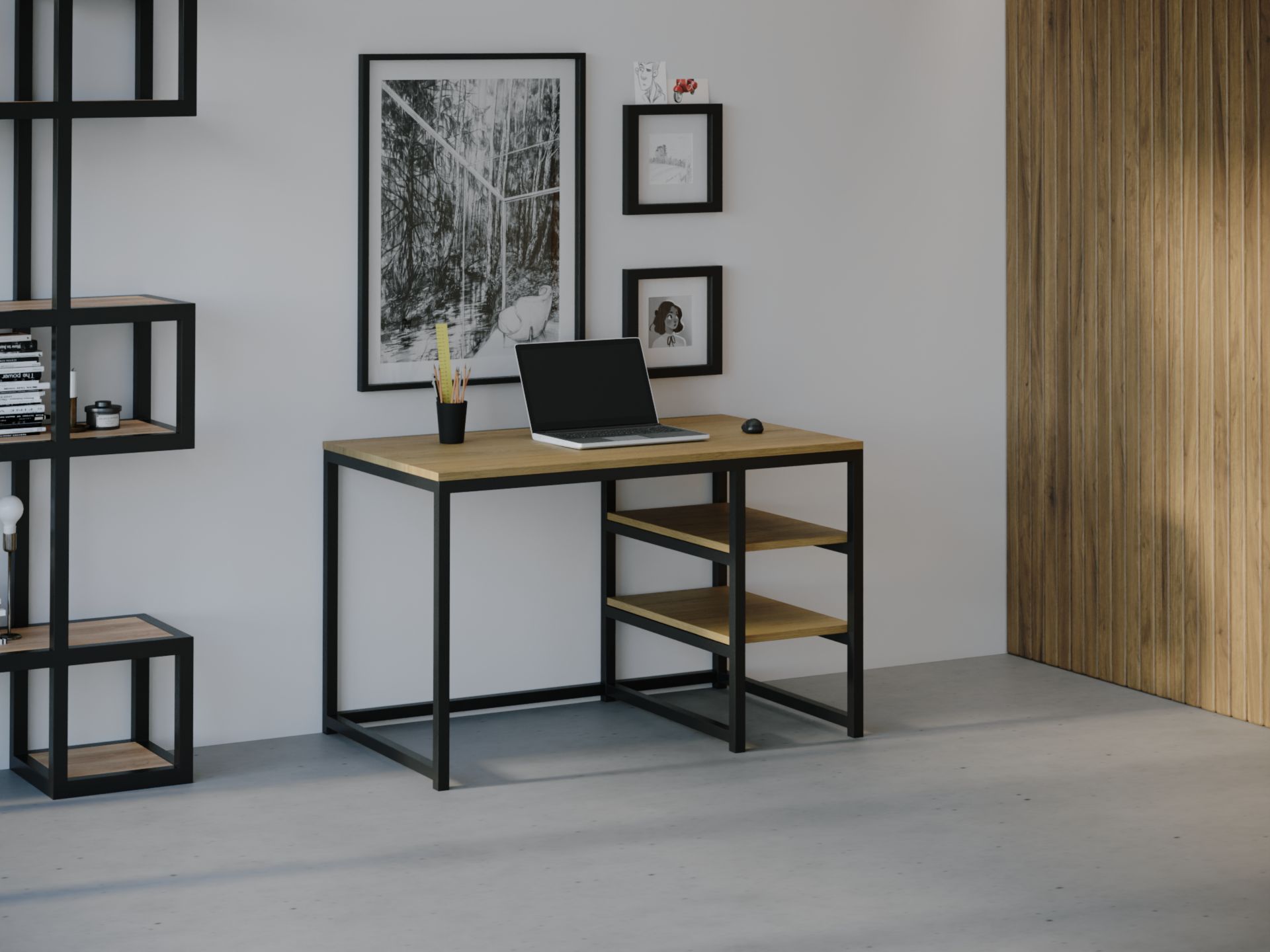 

Компьютерный стол HYGGE HG029 Киркенес 120 х 80 х 75 см ДСП Дуб Светлый