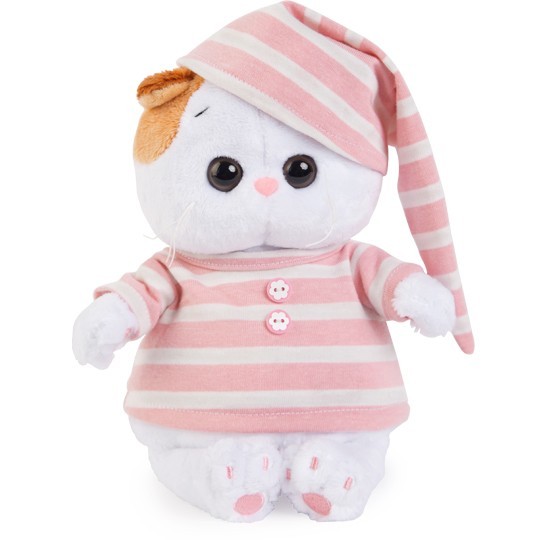 

Мягкая игрушка кошечка Ли-Ли бэби в полосатой пижамке