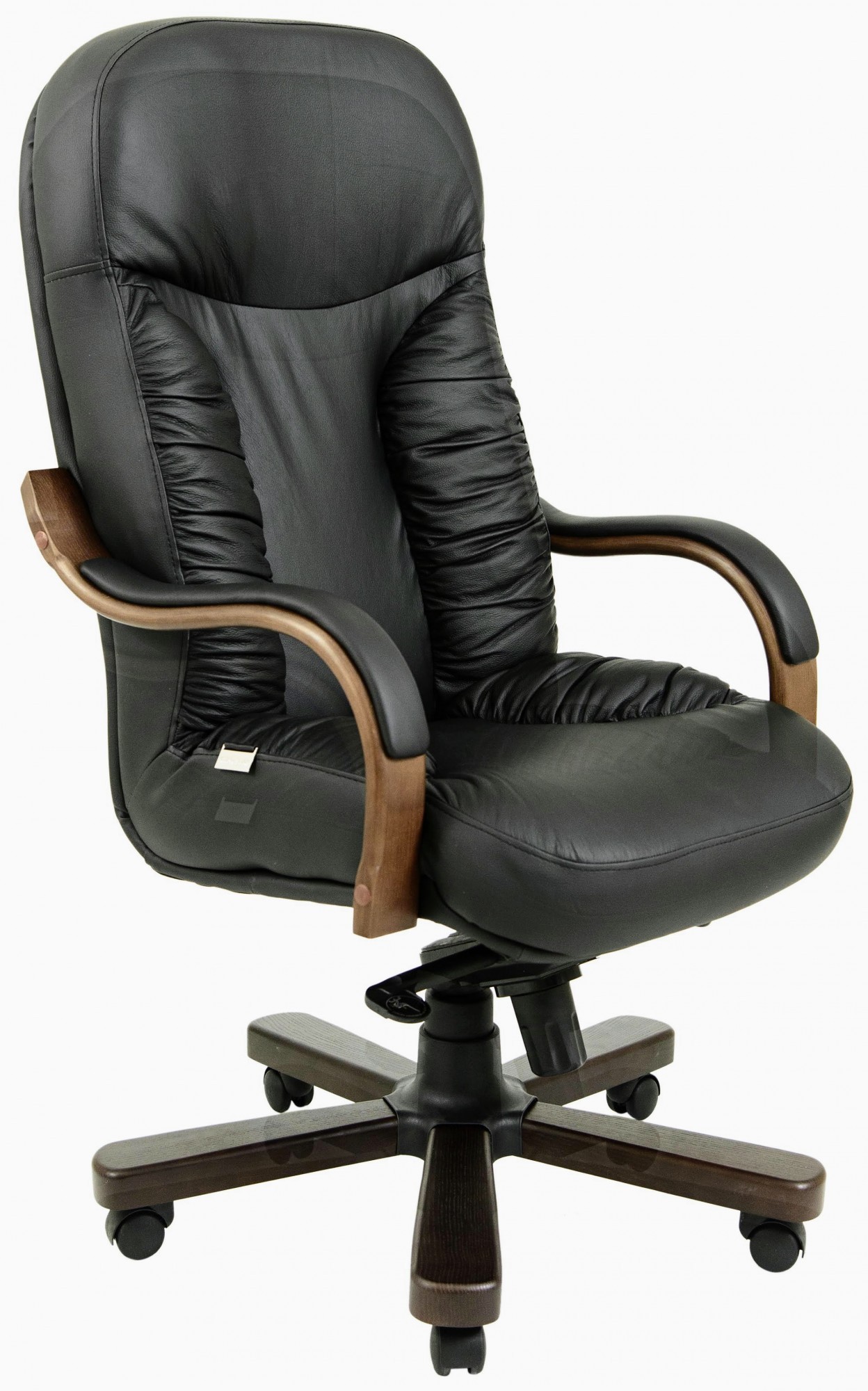 

Офисное Кресло Руководителя Буфорд Fly 2230 Wood Lux Венге M1 Tilt Черное