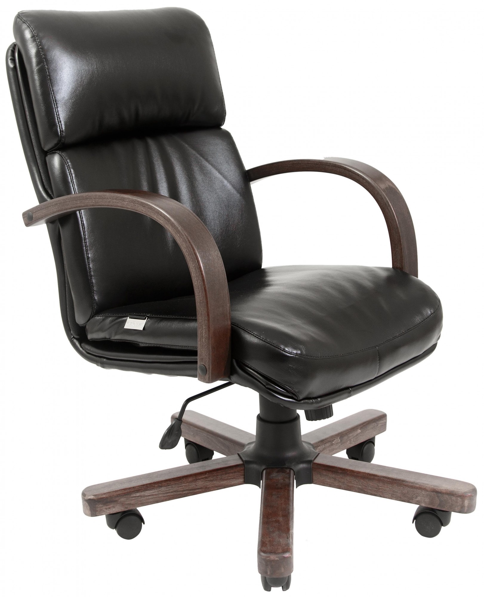 

Офисное Кресло Руководителя Dakota Кожа Lux Wood М1 Tilt Черное