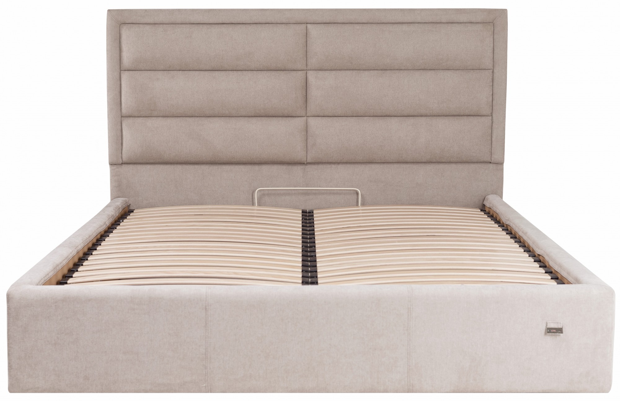 

Кровать Orlando Comfort 140 х 200 см Мисти Mocco С подъемным механизмом и нишей для белья Бежевая