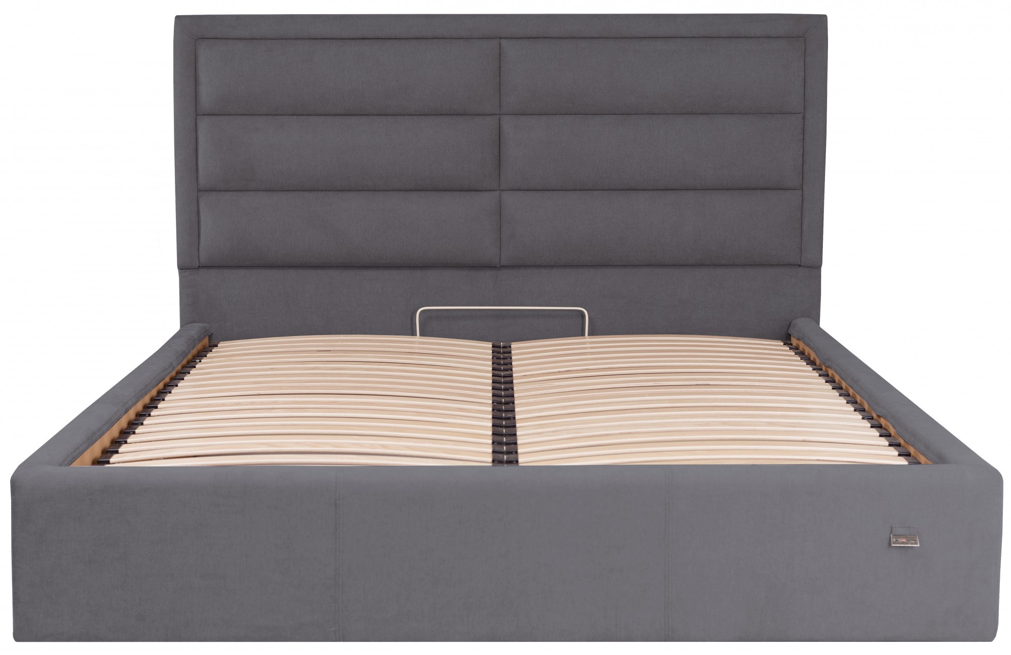 

Кровать Orlando Comfort 140 х 200 см Мисти Dark Grey С подъемным механизмом и нишей для белья Темно-серая