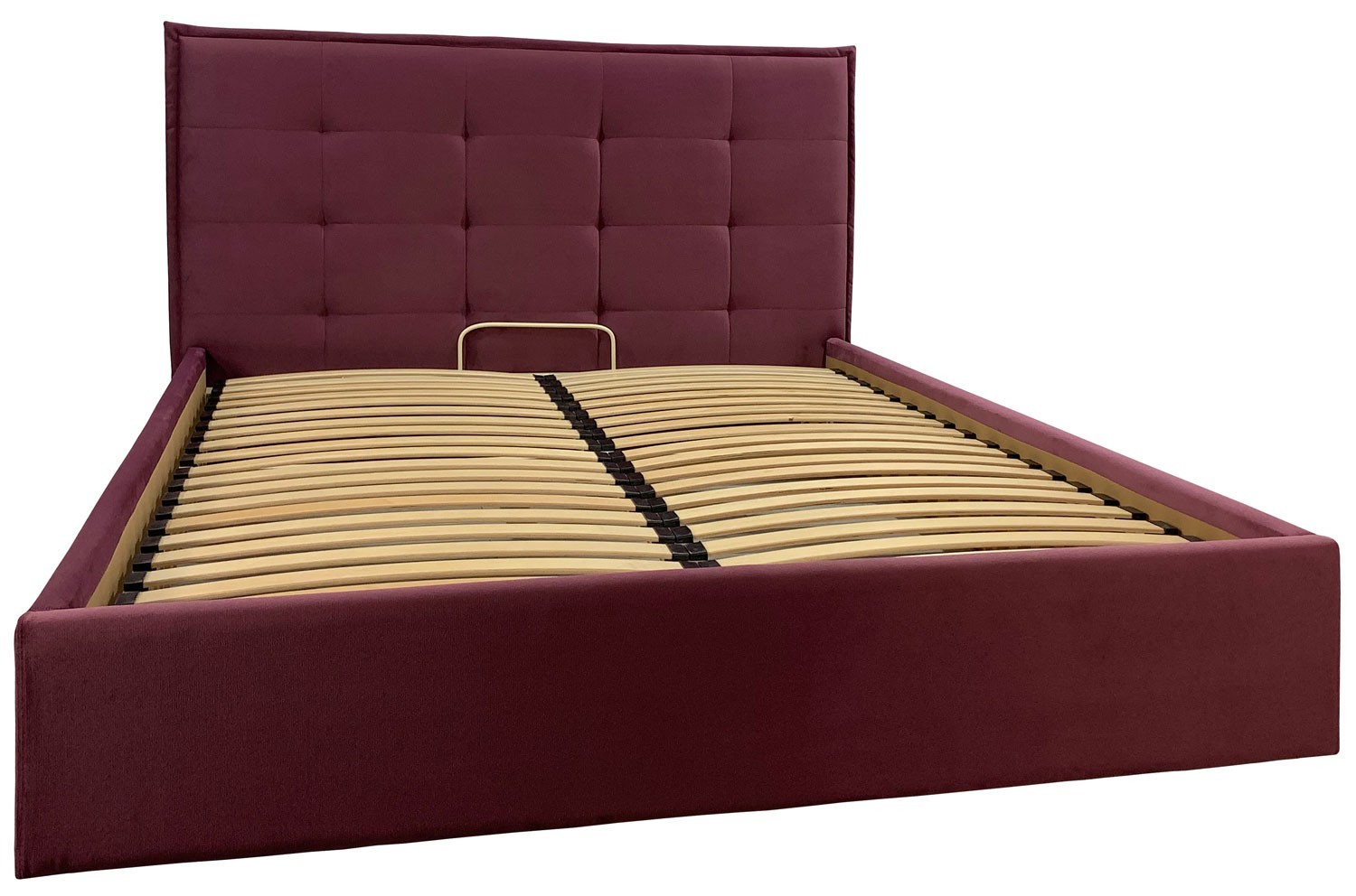 

Кровать Двуспальная Monika Standart 180 х 200 см Missoni 28 Бордовая