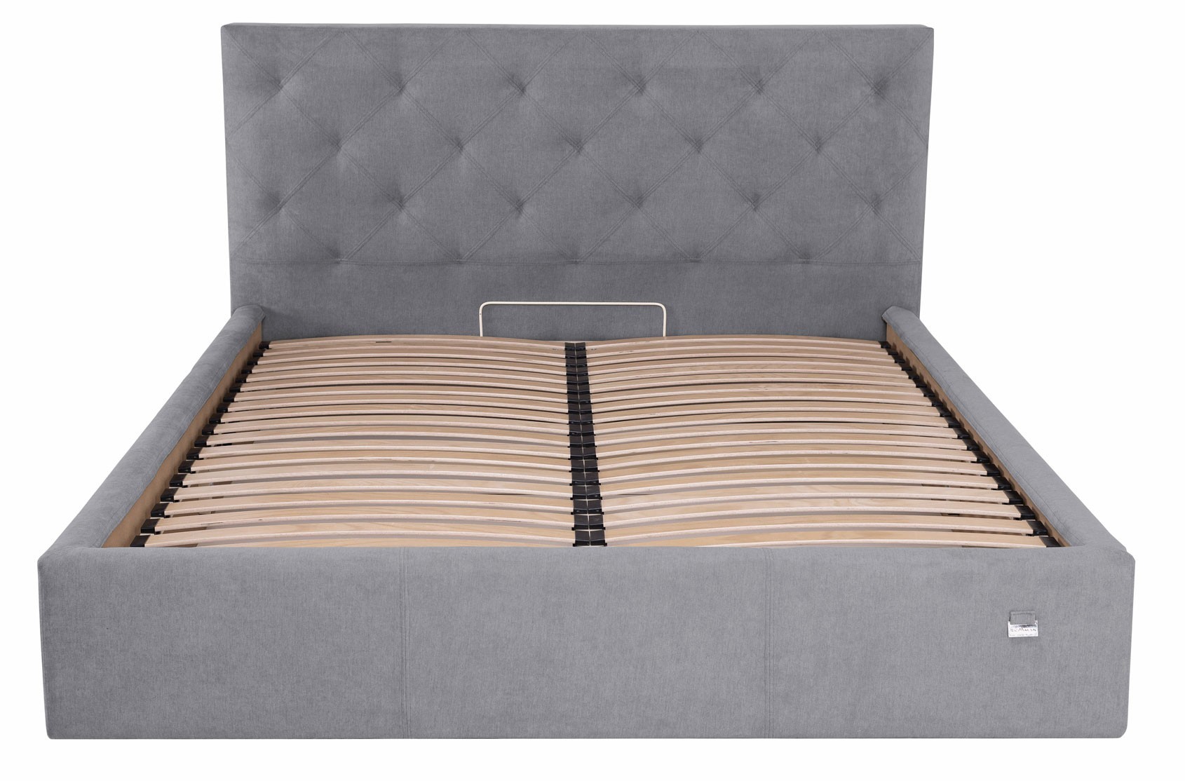 

Кровать Двуспальная Bristol Comfort 160 х 200 см Rosto 93 С подъемным механизмом и нишей для белья Серая