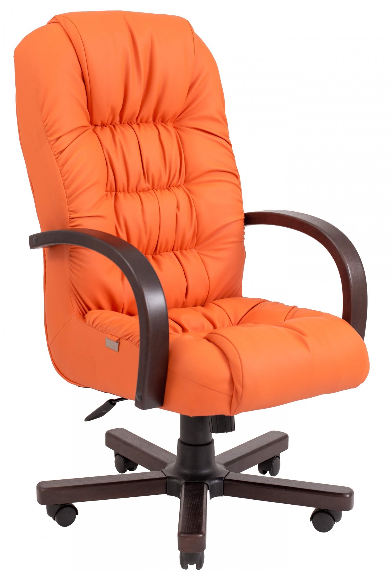 

Офисное Кресло Руководителя Richard Fly 2218 Wood М2 AnyFix Оранжевое