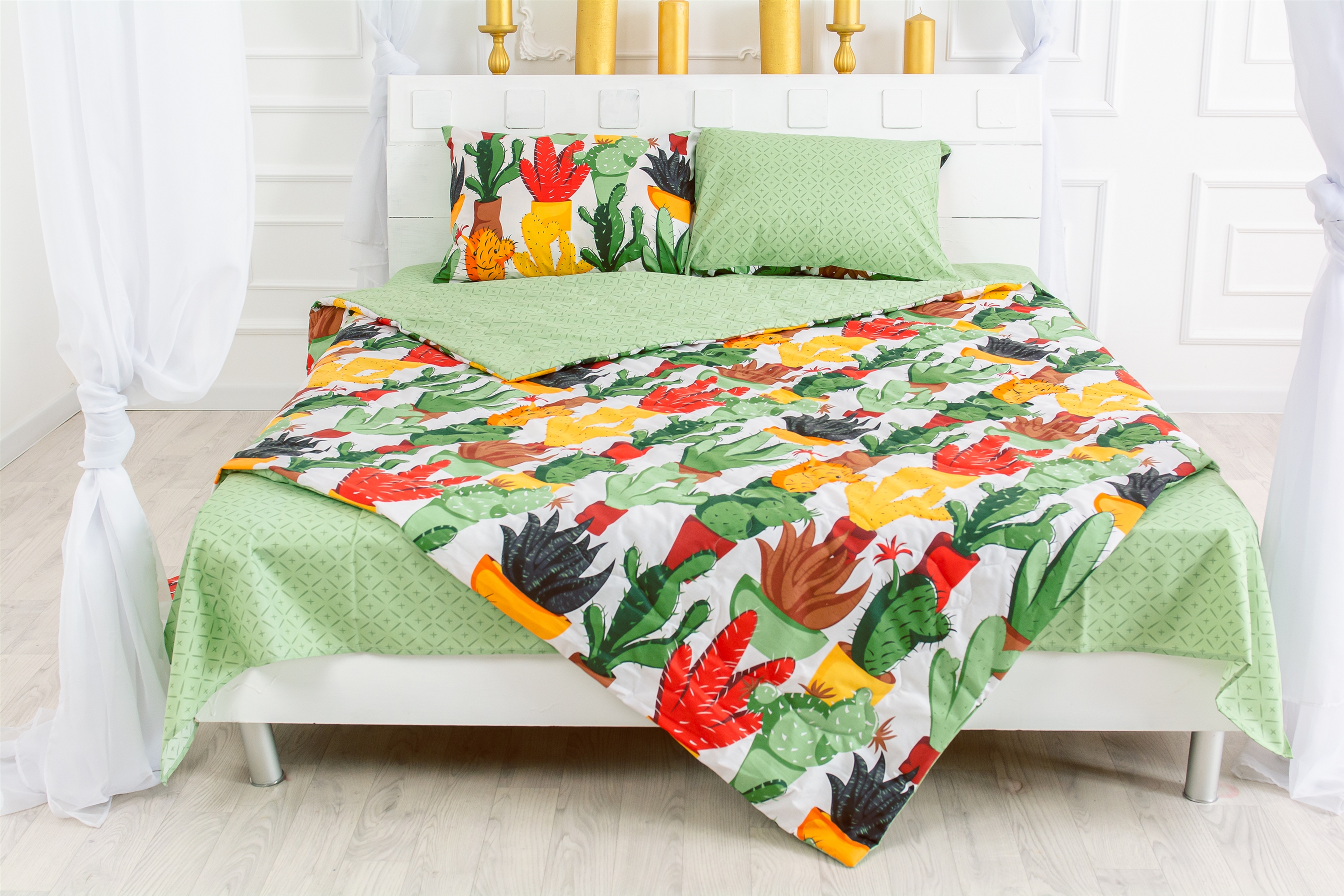 

Летний постельный комплект MirSon №2565 Хлопок 17-0002 Cecilio 2 одеяла + 2 подушки 50x70 + 2 наволочки + простынь