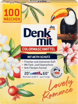 

Стиральный порошок для цветных вещей Denkmit Colorwaschmittel Pulver Lovely Romance 6.5кг