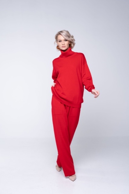 

Костюм Viamaro из шерсти мериноса красный L #005222L