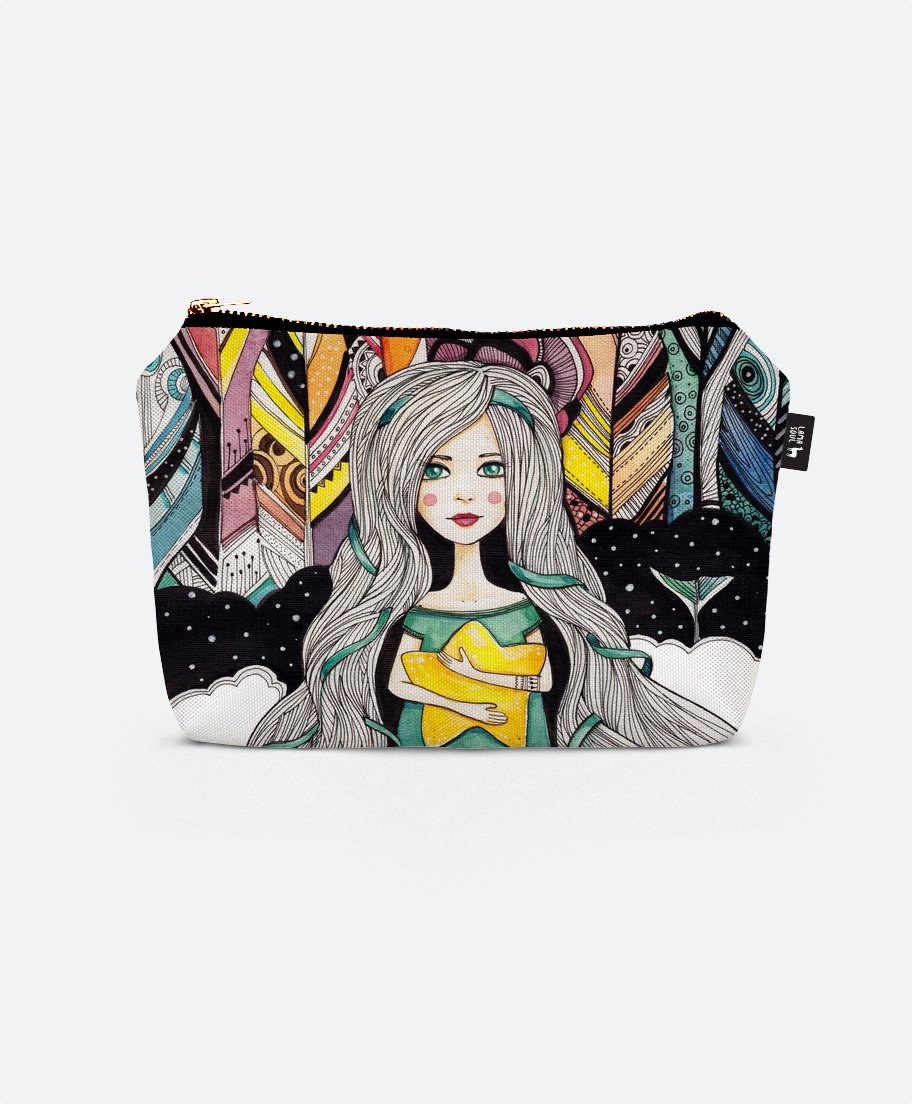 

Косметичка Lamasoul з принтом "Girl with Magic Star"