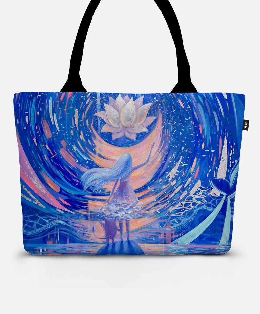 

Шопер Lamasoul з принтом "Створення Всесвіту"