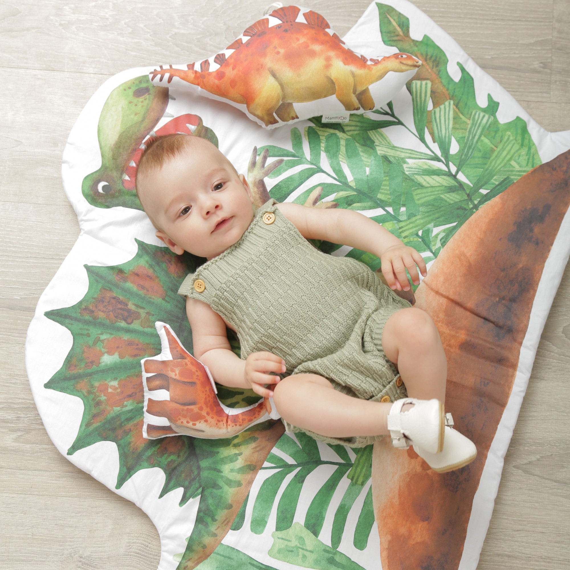 

Коврик в детскую MammyDo Dino 94x68x2 см зеленый