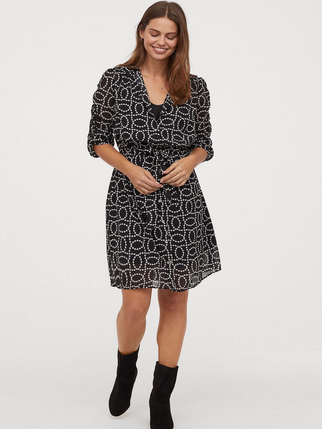 

Платье H&M 0834792-1  Черное (СА2000001691342, Платье H&M 0834792-1 XL Черное (СА2000001691342)