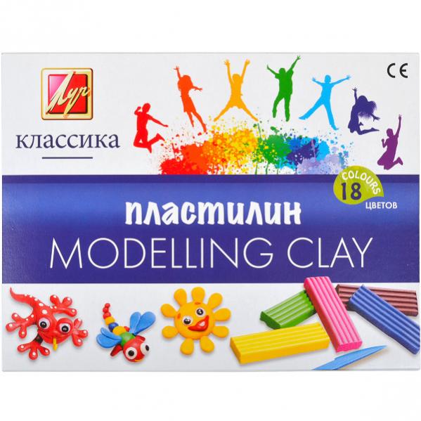

Пластилин Луч Классика + стек 18 цветов 360г - Луч - 1330-08/45361
