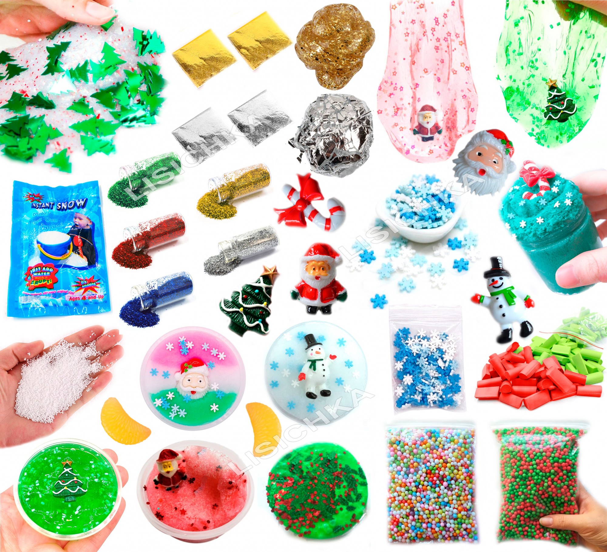 

Новогодний Slime Box набор добавок для слаймов