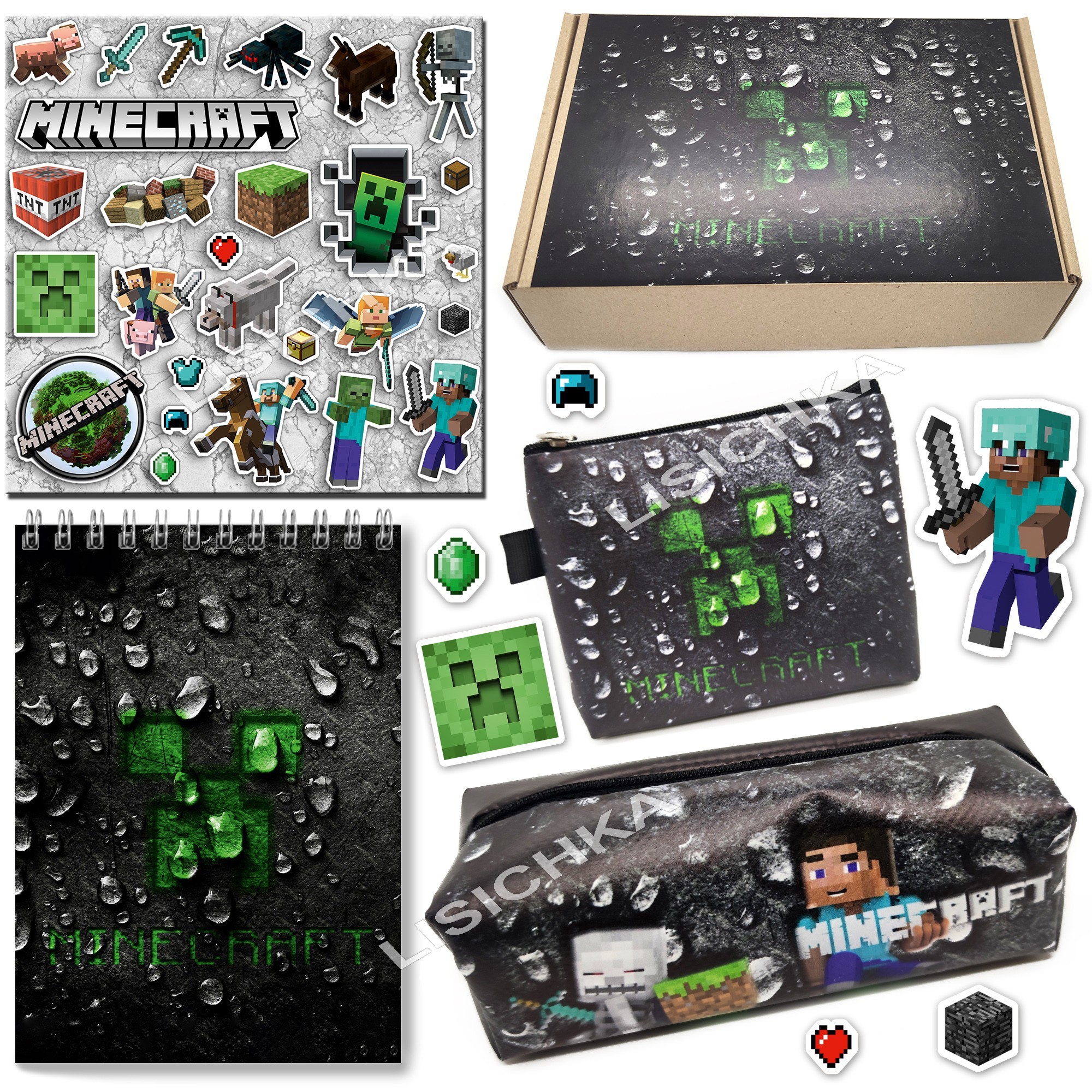 

Подарочный Бокс Minecraft отличный подарок всем фанатам игры Майнкрафт