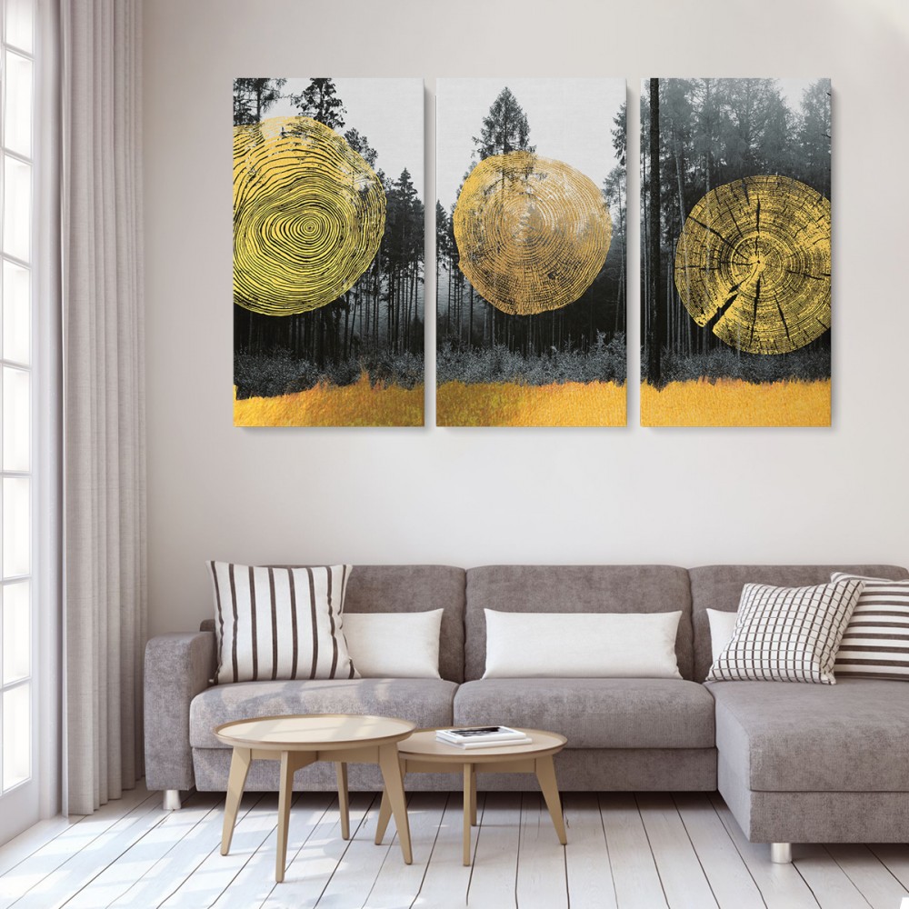 

Модульная картина из трех частей Forest Step 126x80 см