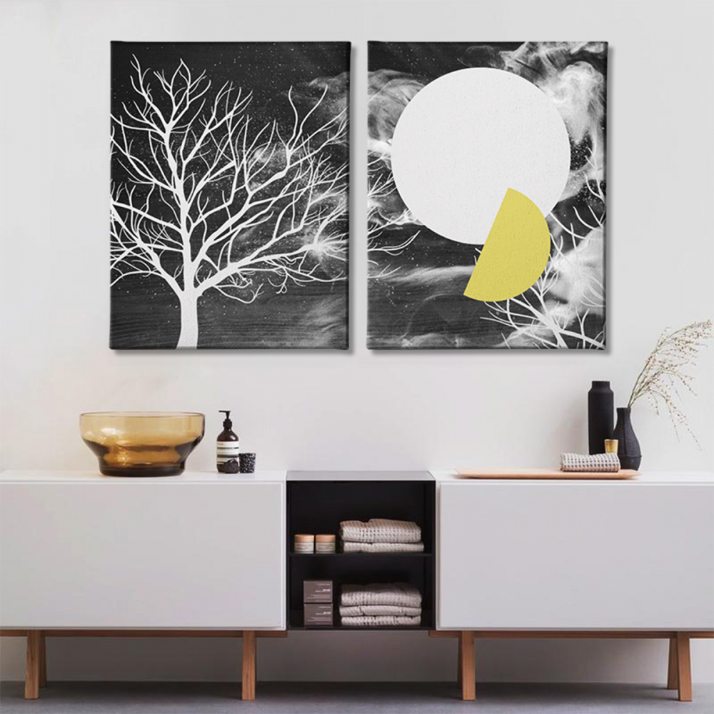 

Модульная картина из двух частей Дерево 123x80 см
