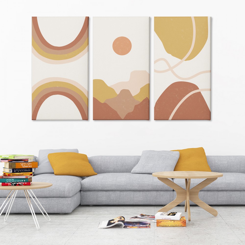 

Модульная картина из трех частей Mountains Sunset 126x80 см