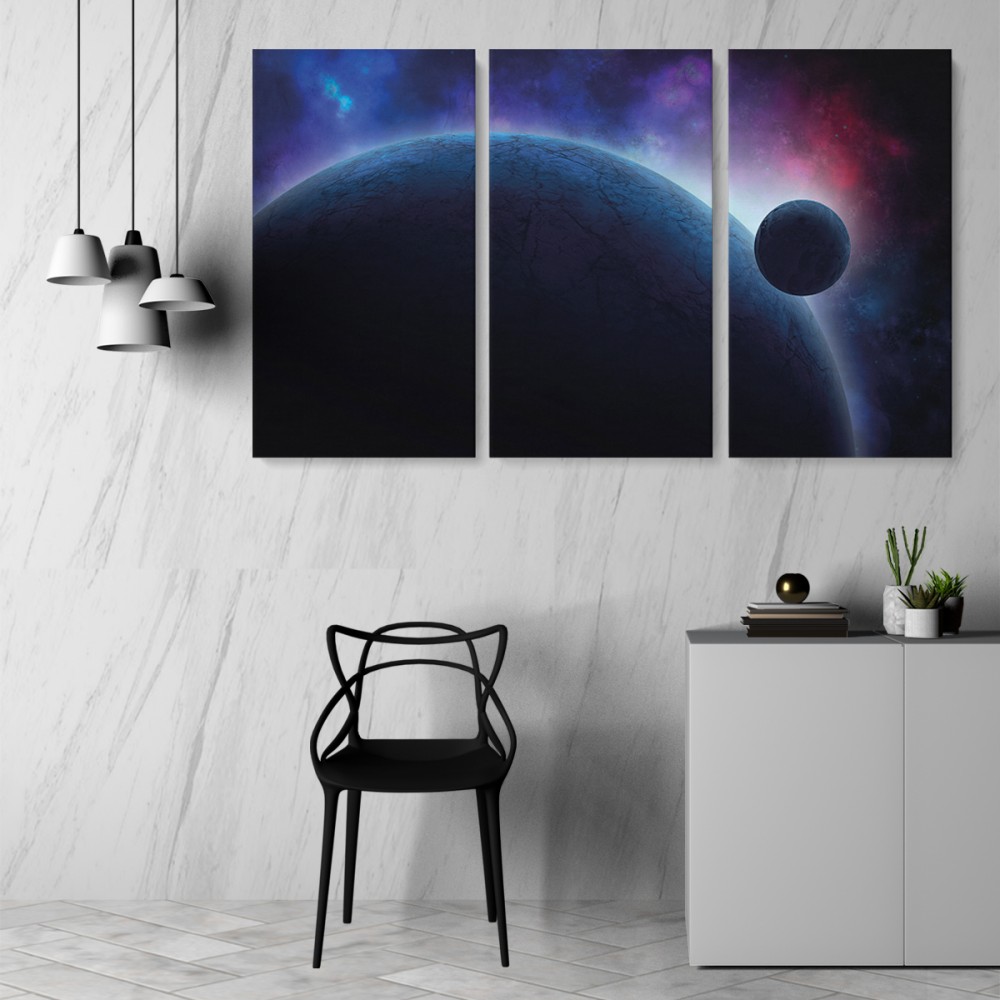 

Модульная картина из трех частей Universe 96x60 см