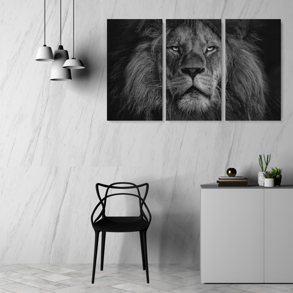 

Модульная картина из трех частей Король Лев 126x80 см