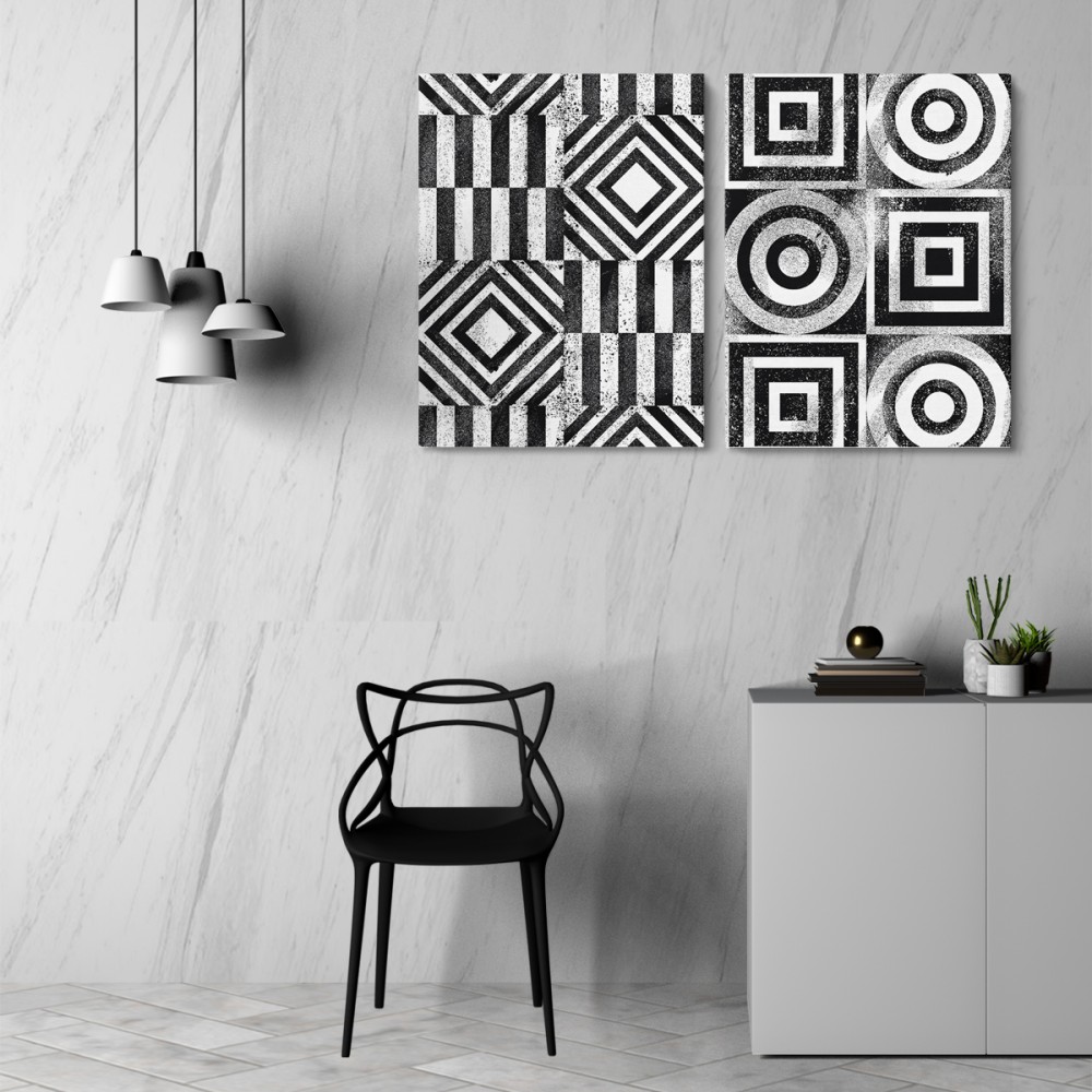 

Модульная картина из двух частей Пэчворк 123x80 см