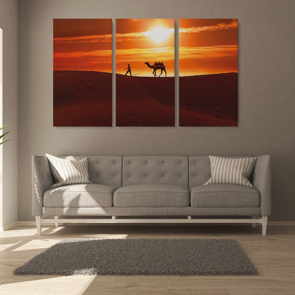 

Модульная картина из трех частей Жаркая Сахара 156x100 см