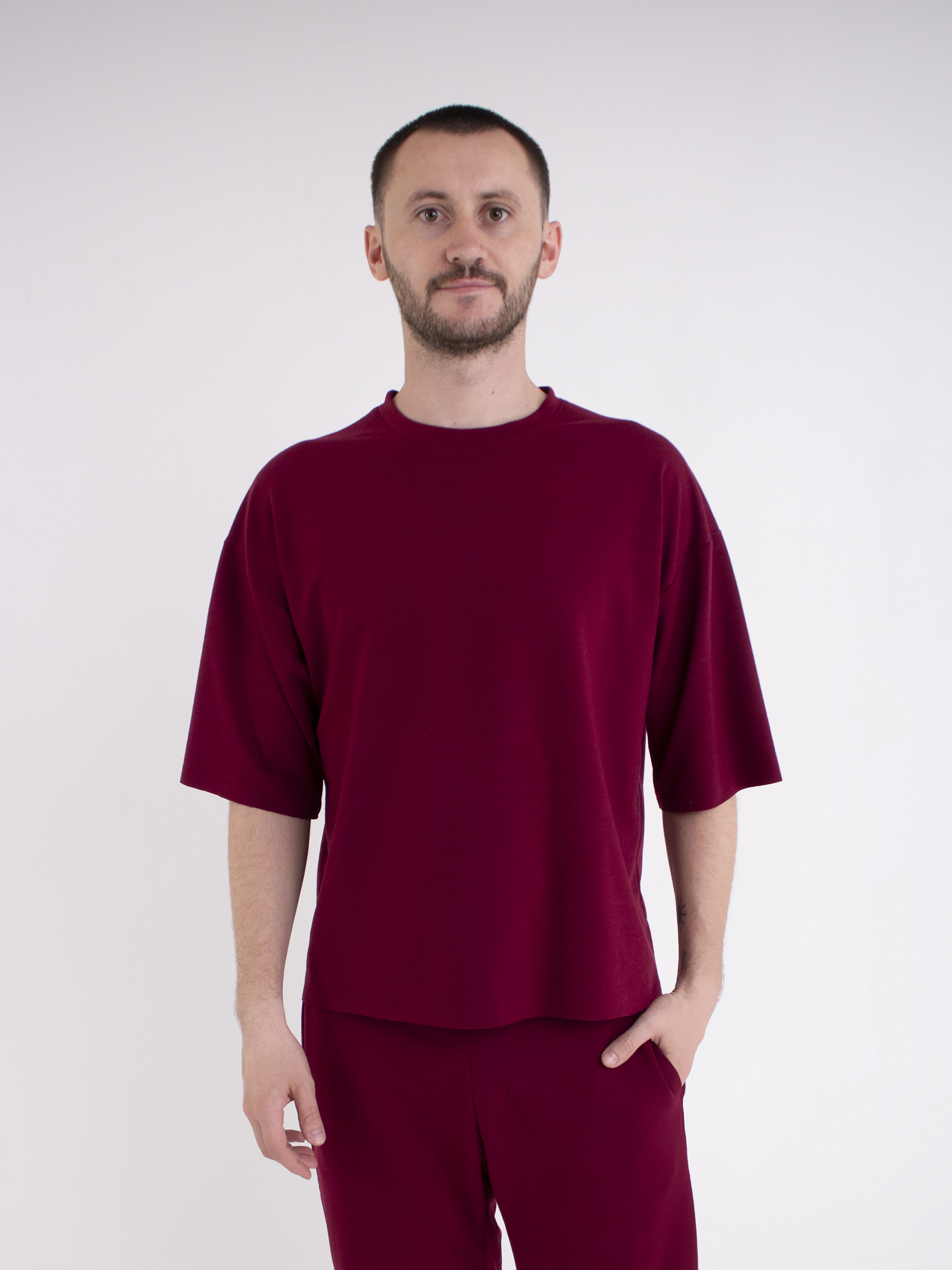 

Футболка Olis-Style Элен 5109 50 Бордовая