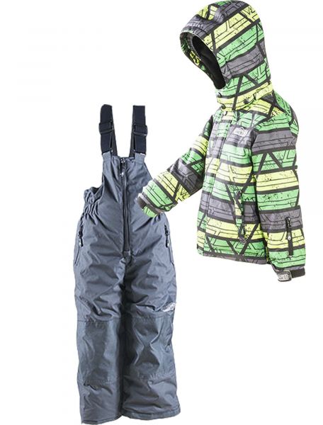 

Зимний лыжный комплект (куртка+полукомбинезон) Тайга с серыми штанами Ski Tour PIDILIDI 1056-02/1055-09 158/164