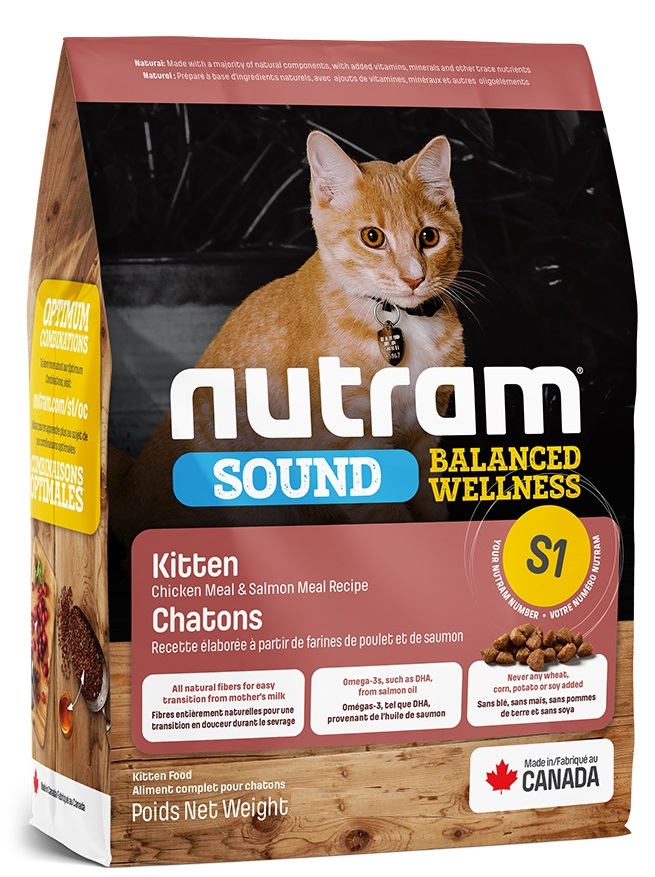 

Сухой корм Nutram S1 Sound Balanced Wellness Kitten 5.4 кг