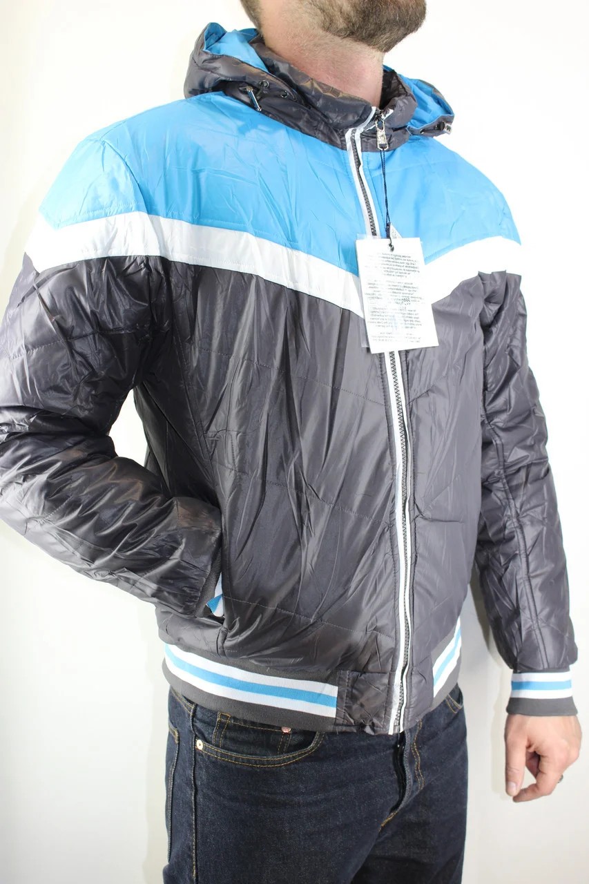 

Куртка MONCLER Н 9028 темно-серый с голубыми вставками, Куртка MONCLER Н 9028 темно-серый с голубыми вставками S