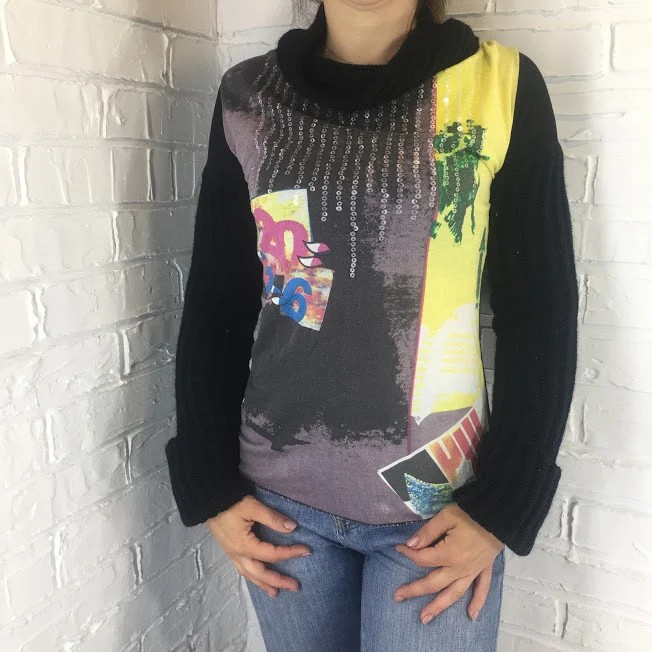 

Кофта женская COPINE 003311 черная ХL