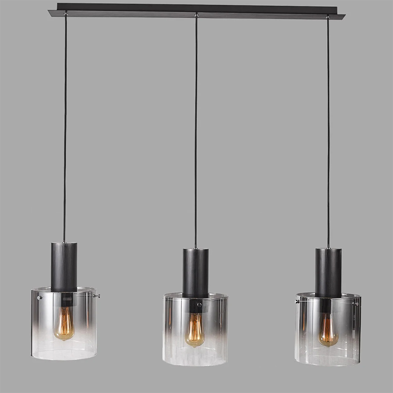 

Люстра підвісна Light House NM-15992/3B BR+SM Темно-сіра