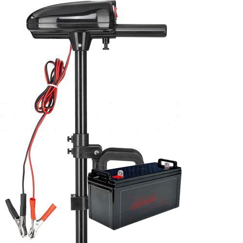 

Электромотор для лодки Haibo T-18lbs; 12V; AGM аккумулятор 12V; 80a/h. Лодочный электромотор Хайбо Т18;