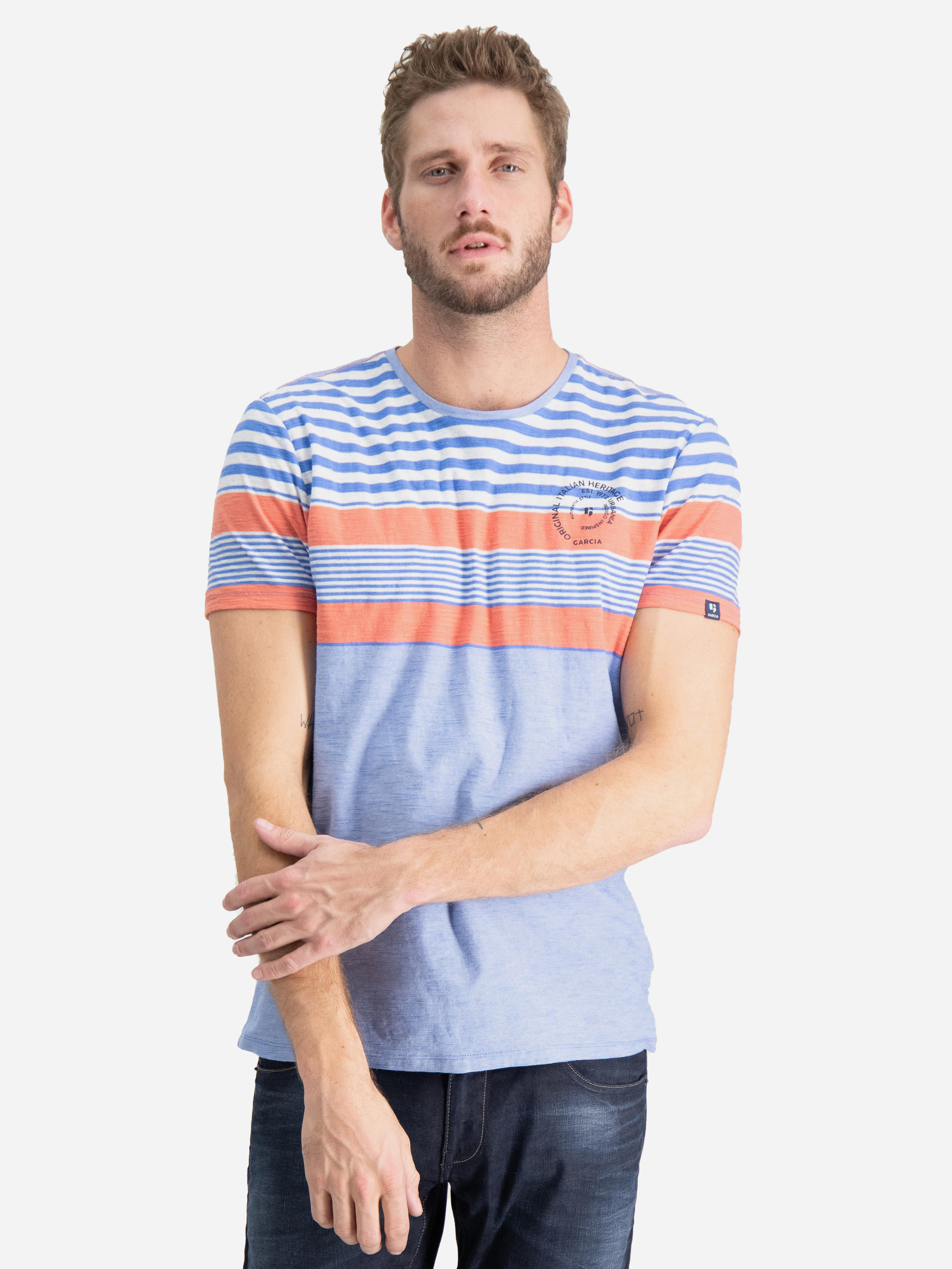 

Футболка Garcia Jeans A91007/2711  Голубая, Футболка Garcia Jeans A91007/2711 S Голубая